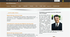 Desktop Screenshot of mateszalka.hu