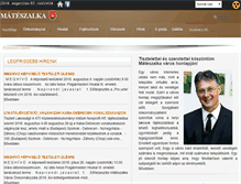 Tablet Screenshot of mateszalka.hu